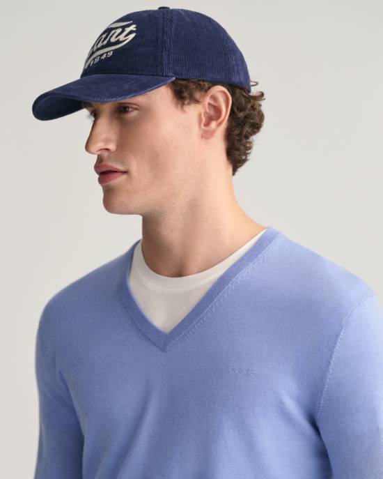 GANT V-Neck Pullover Aus Extrafeiner Merinowolle