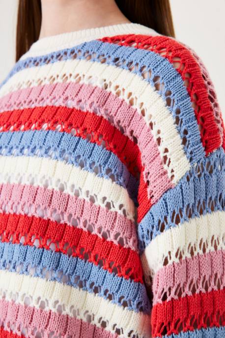 GARCIA Gestreifter Pullover