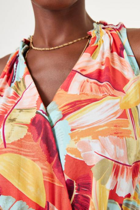 GARCIA Maxikleid Mit Floralem Muster