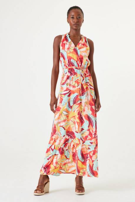 GARCIA Maxikleid Mit Floralem Muster