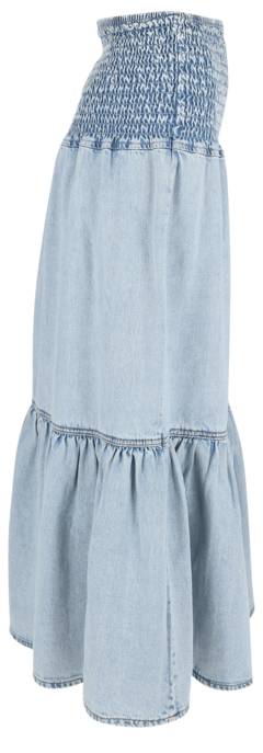 Ginatricot Jeansrock "Smock Flounce"
