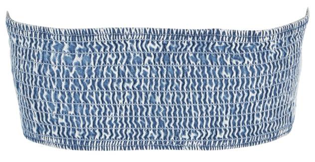 Ginatricot Tube Top "Smock Denim"