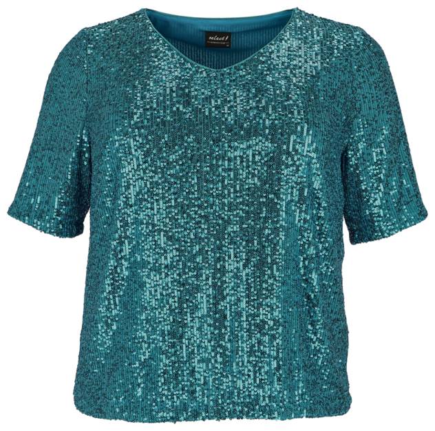 HERMANN LANGE Paillettenshirt