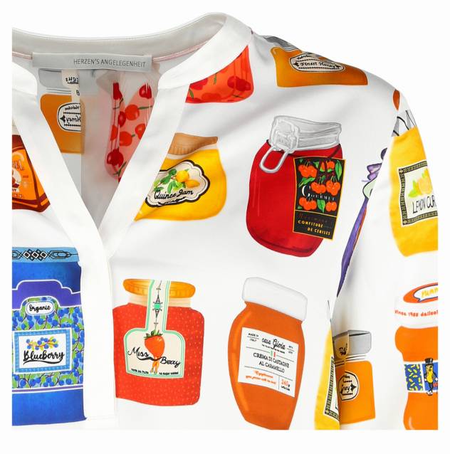 HERZEN'S ANGELEGENHEIT Seidenbluse