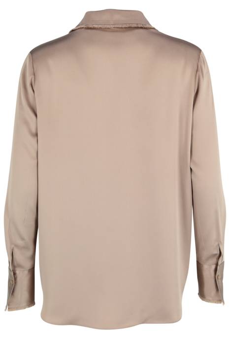 HERZEN'S ANGELEGENHEIT Seidenbluse Mit Hemdkragen