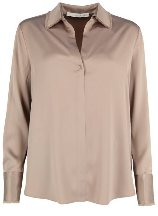 HERZEN'S ANGELEGENHEIT Seidenbluse mit Hemdkragen
