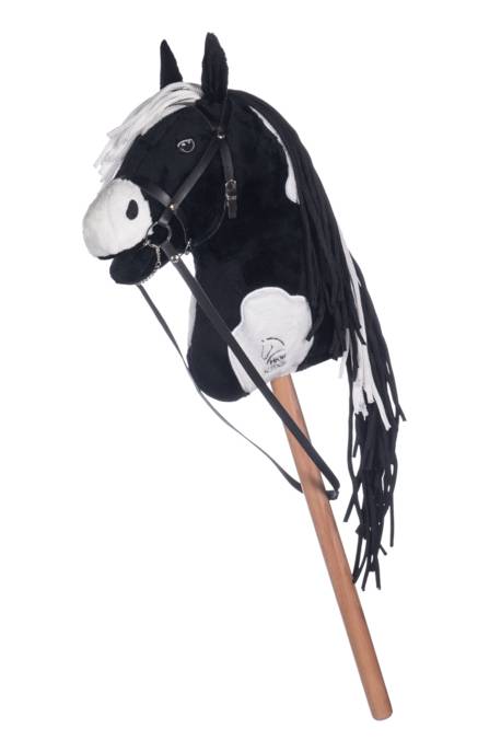 HKM Hobby Horse schwarz/weiß "Pepper"