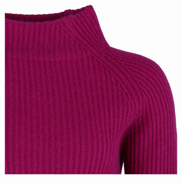 In Linea Kaschmir Stehbund-Pullover
