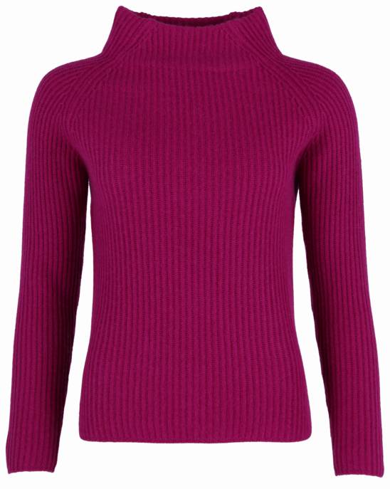 In Linea Kaschmir Stehbund-Pullover