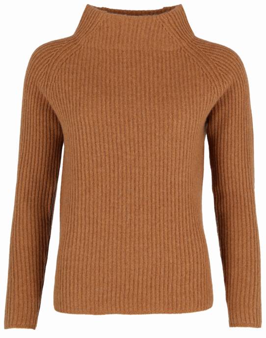 In Linea Kaschmir Stehbund-Pullover