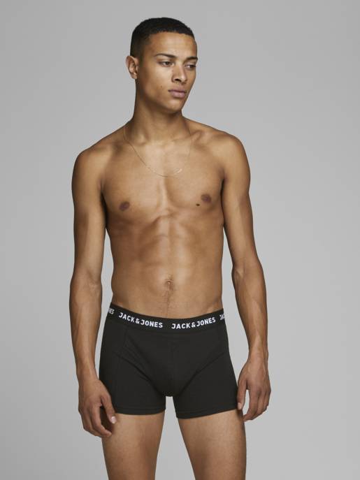 JACK&JONES JACANTHONY TRUNKS 3 PACK BLACK