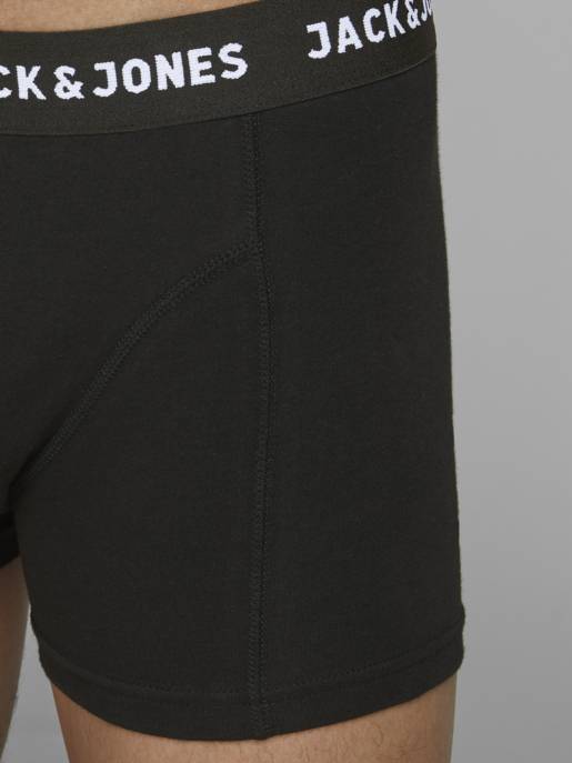 JACK&JONES JACANTHONY TRUNKS 3 PACK BLACK