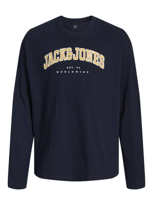 JACK&JONES JJECALEB VARSITY TEE LS O-NECK MNI