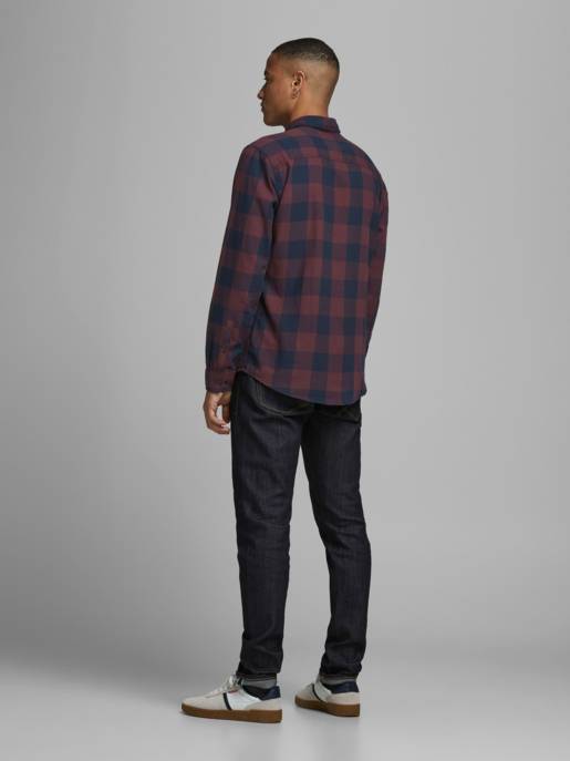 JACK&JONES JJEGINGHAM TWILL SHIRT L/S NOOS