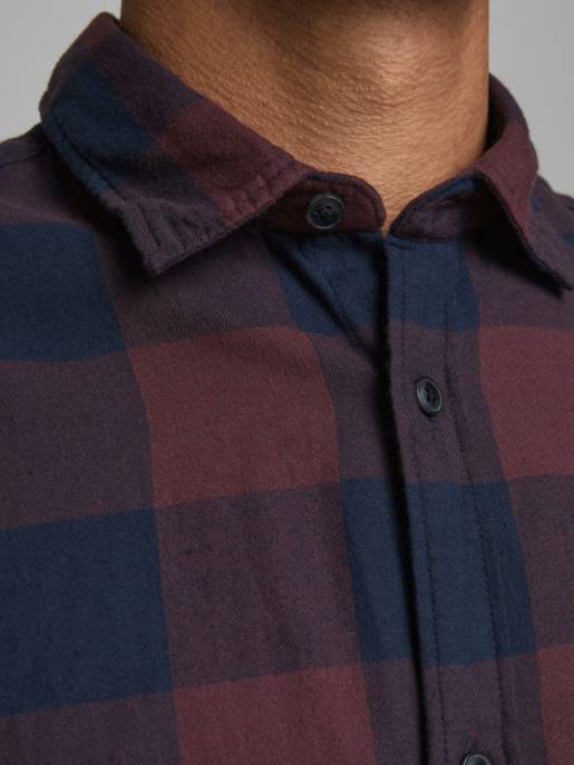 JACK&JONES JJEGINGHAM TWILL SHIRT L/S NOOS