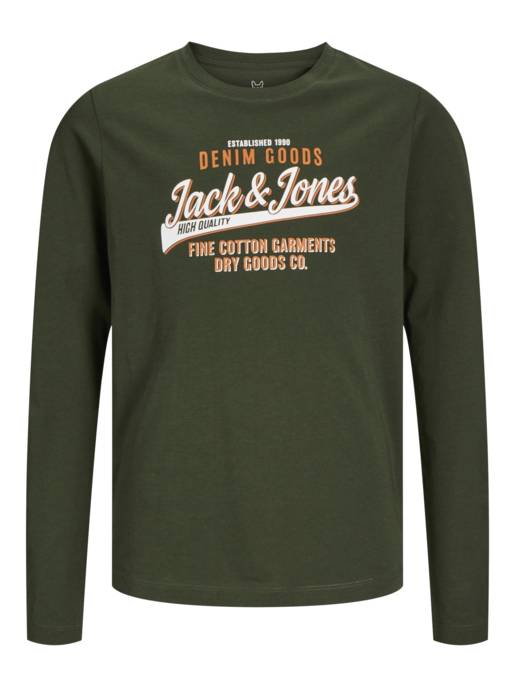 JACK&JONES JJELOGO TEE LS O-NECK 2 COL NOOS MNI