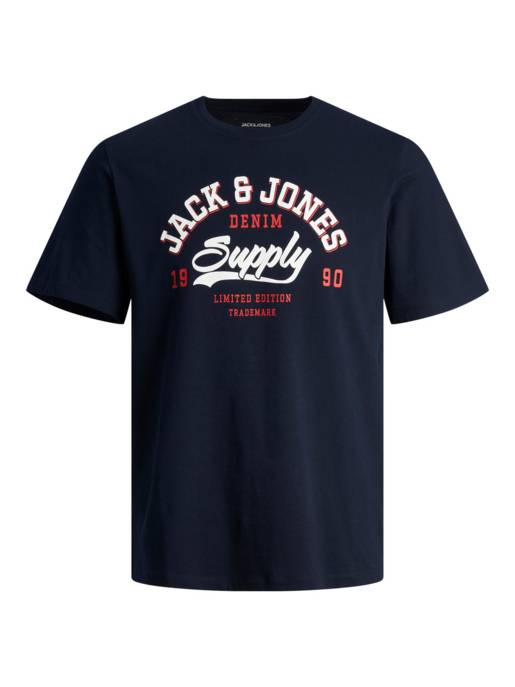 JACK&JONES JJELOGO TEE SS O-NECK 2 COL SS24 SN