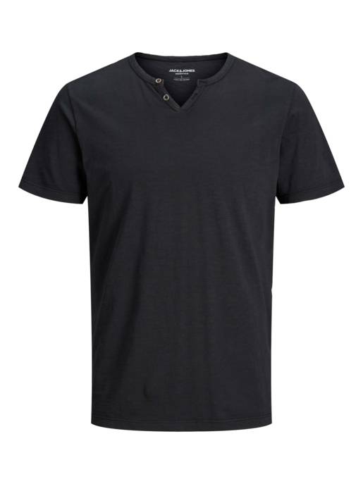 JACK&JONES JJESPLIT NECK TEE SS NOOS