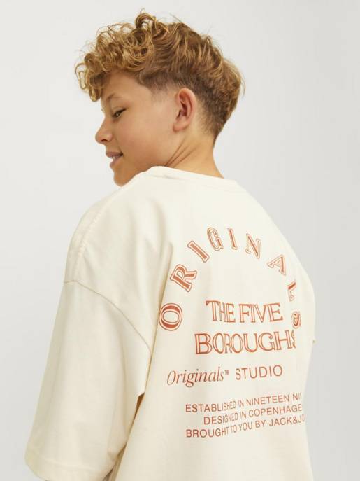 JACK&JONES JORBROOKLYN BACK TEE SS CREW NECK JNR