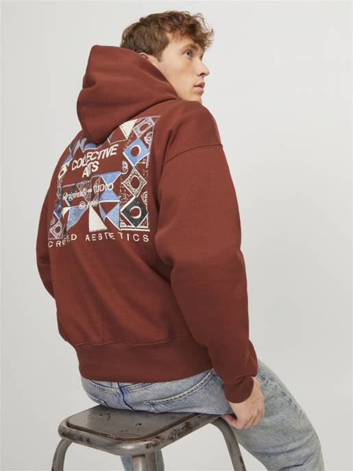 JACK&JONES JORNOHO BACK GRAPHIC SWEAT HOOD