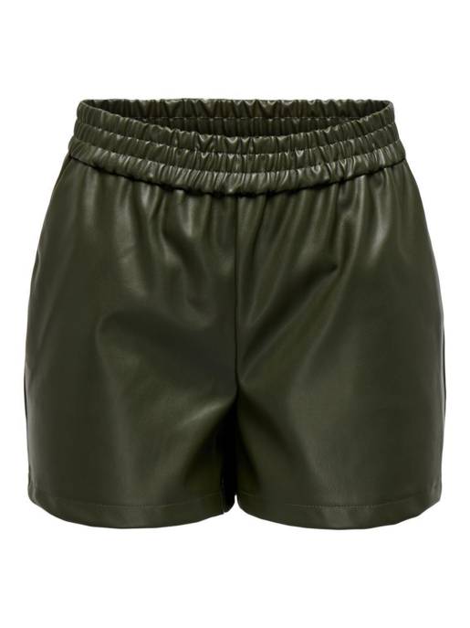JDY JDYALAIA MW FAUX LEATHER SHORTS PNT DIA