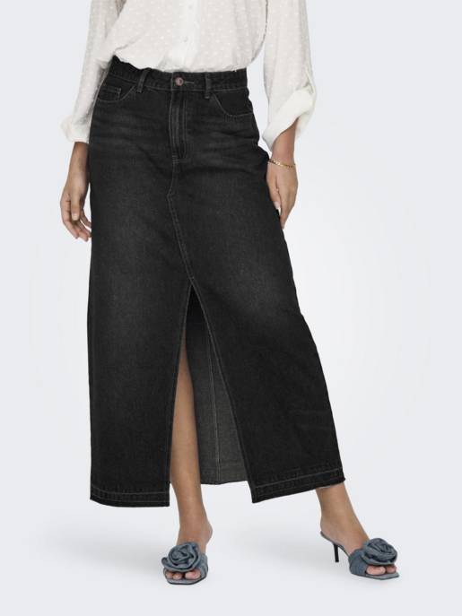 JDY JDYBELLA HW LONG SKIRT DNM NOOS