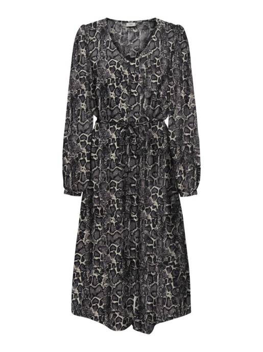 JDY JDYCAROLINE L/S MIDI SLIT DRESS WVN