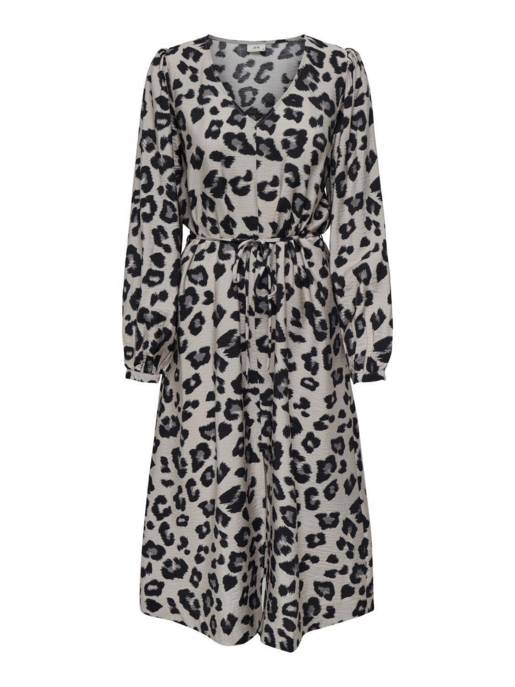 JDY JDYCAROLINE L/S MIDI SLIT DRESS WVN