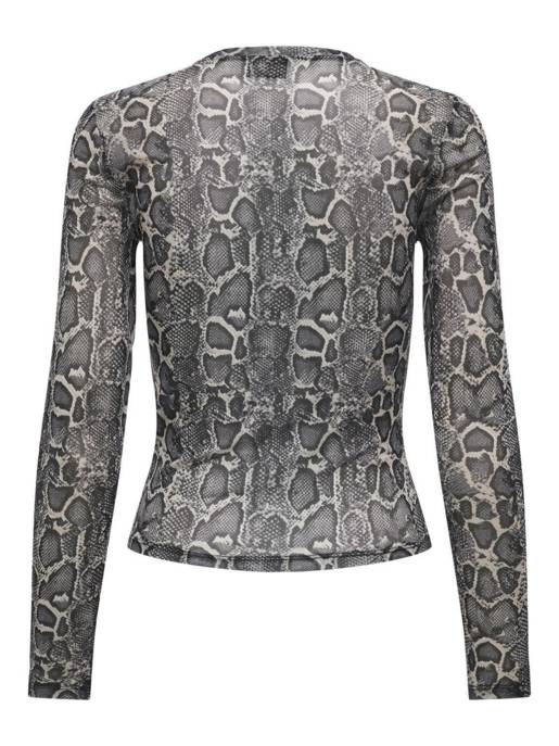 JDY JDYELSA L/S O-NECK MESH TOP JRS