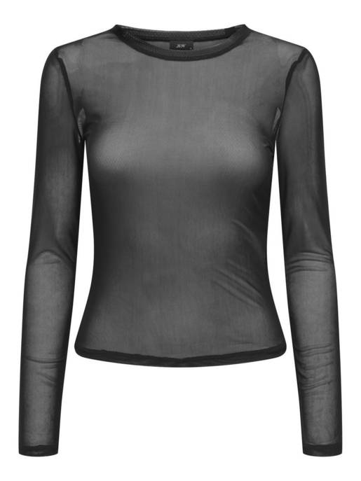 JDY JDYELSA L/S O-NECK MESH TOP JRS