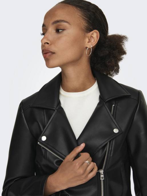 JDY JDYETTA FAUX LEATHER JACKET OTW SIE