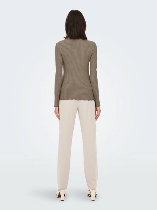 JDY JDYFRANSISKA L/S HIGHNECK TOP JRS NOOS