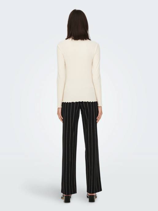 JDY JDYFRANSISKA L/S HIGHNECK TOP JRS NOOS