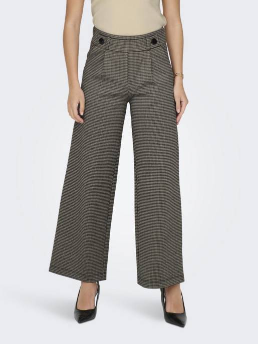 JDY JDYGEGGO MIA LONG CHECK PANT JRS NO