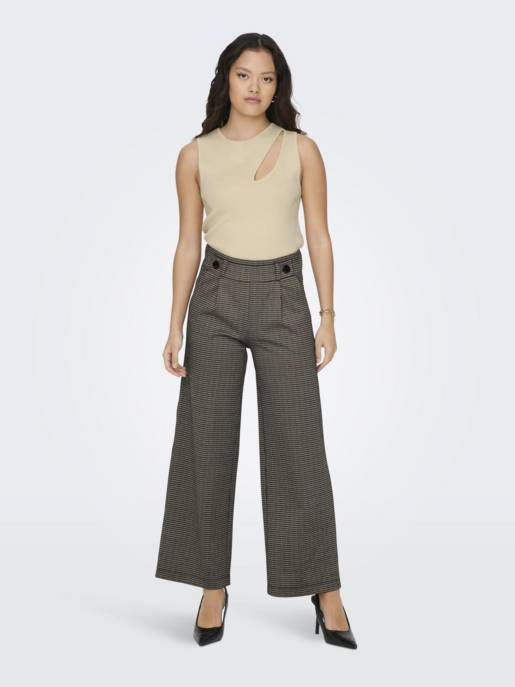 JDY JDYGEGGO MIA LONG CHECK PANT JRS NO