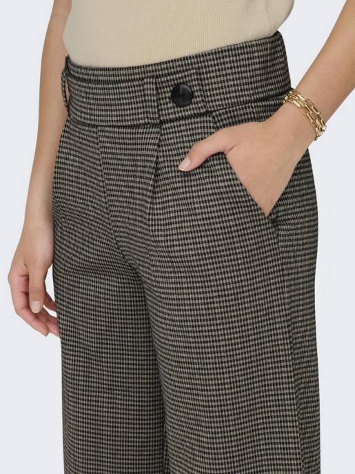 JDY JDYGEGGO MIA LONG CHECK PANT JRS NO