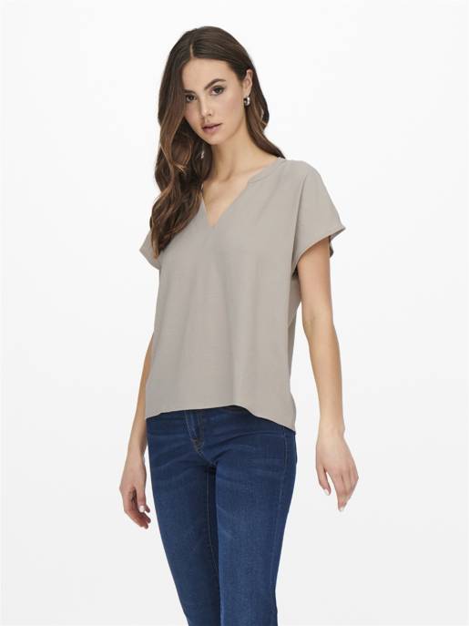 JDY JDYLION LIFE S/S TOP WVN NOOS