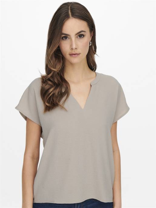 JDY JDYLION LIFE S/S TOP WVN NOOS