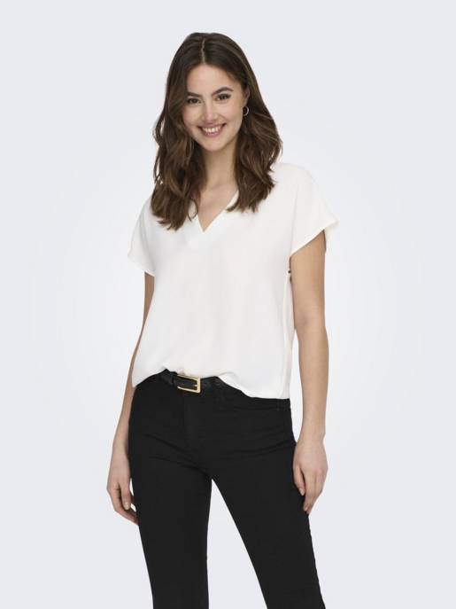 JDY JDYLION LIFE S/S TOP WVN NOOS