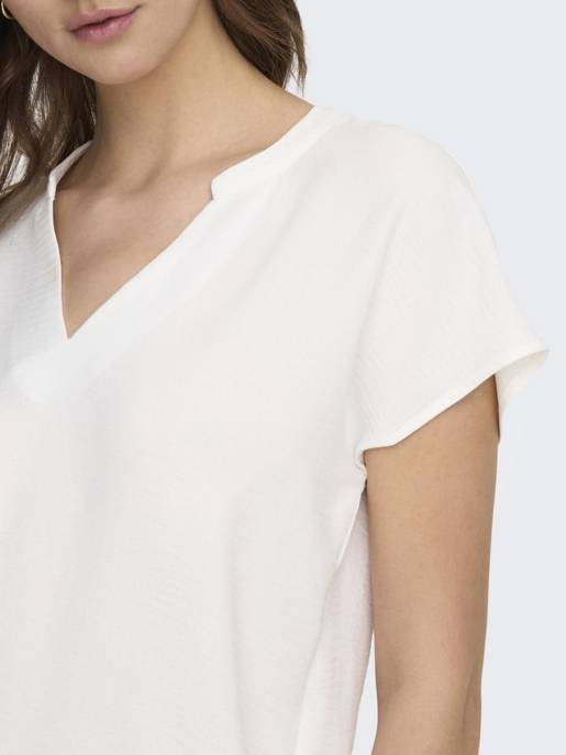JDY JDYLION LIFE S/S TOP WVN NOOS