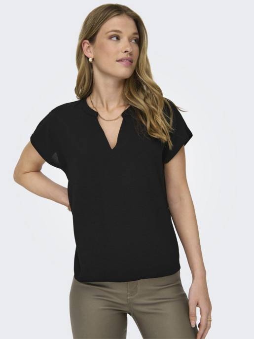 JDY JDYLION LIFE S/S TOP WVN NOOS