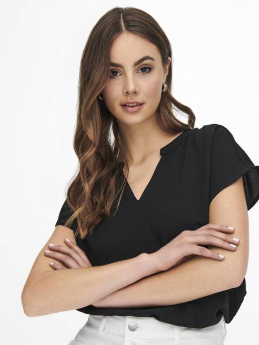 JDY JDYLION LIFE S/S TOP WVN NOOS