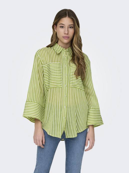 JDY JDYMARTINA 7/8 STRIPED SHIRT WVN