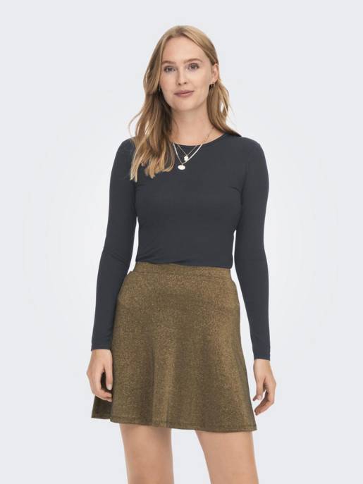 JDY JDYMILA L/S O-NECK TOP JRS