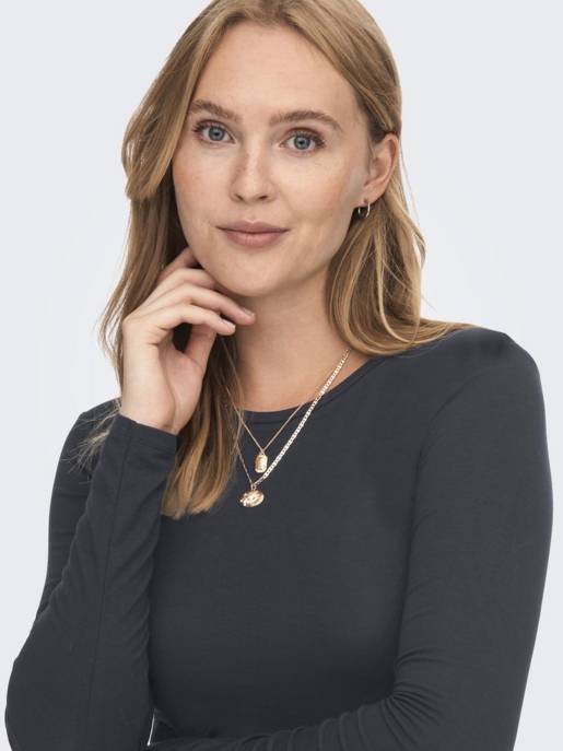 JDY JDYMILA L/S O-NECK TOP JRS