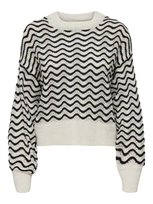 JDY JDYRITA L/S SHORT STRUC PULL KNT NOOS