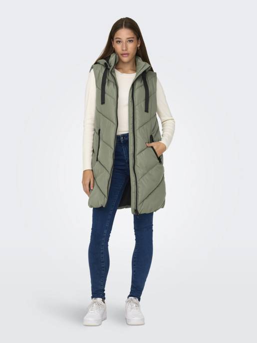 JDY JDYSKYLAR PADDED HOOD WAISTCOAT OTW