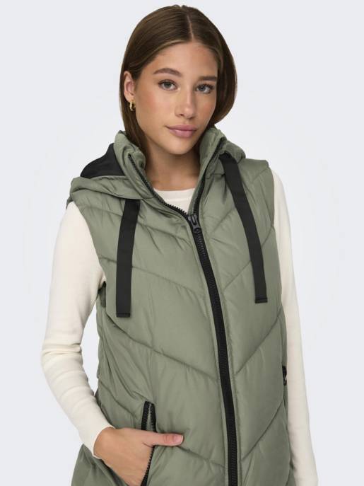 JDY JDYSKYLAR PADDED HOOD WAISTCOAT OTW