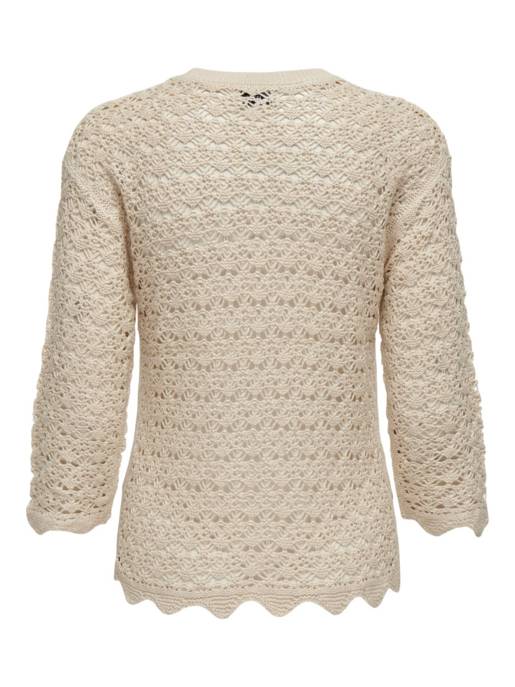 JDY JDYSUN EVELYN 3/4 O-NECK SLIT PULL KNT