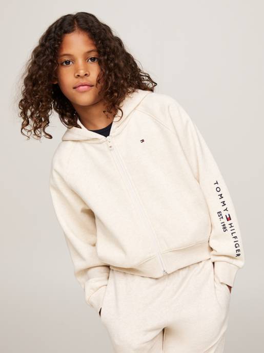 Tommy Hilfiger Kapuzen-Sweatshirt mit durchgehendem Reißverschluss